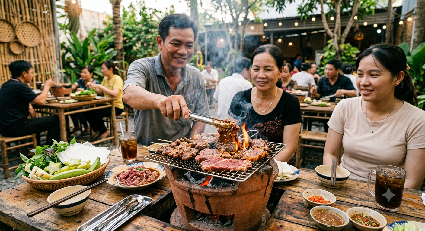 Trải nghiệm bò tơ nướng sốt tại BÒ TƠ MINH ĐẸT